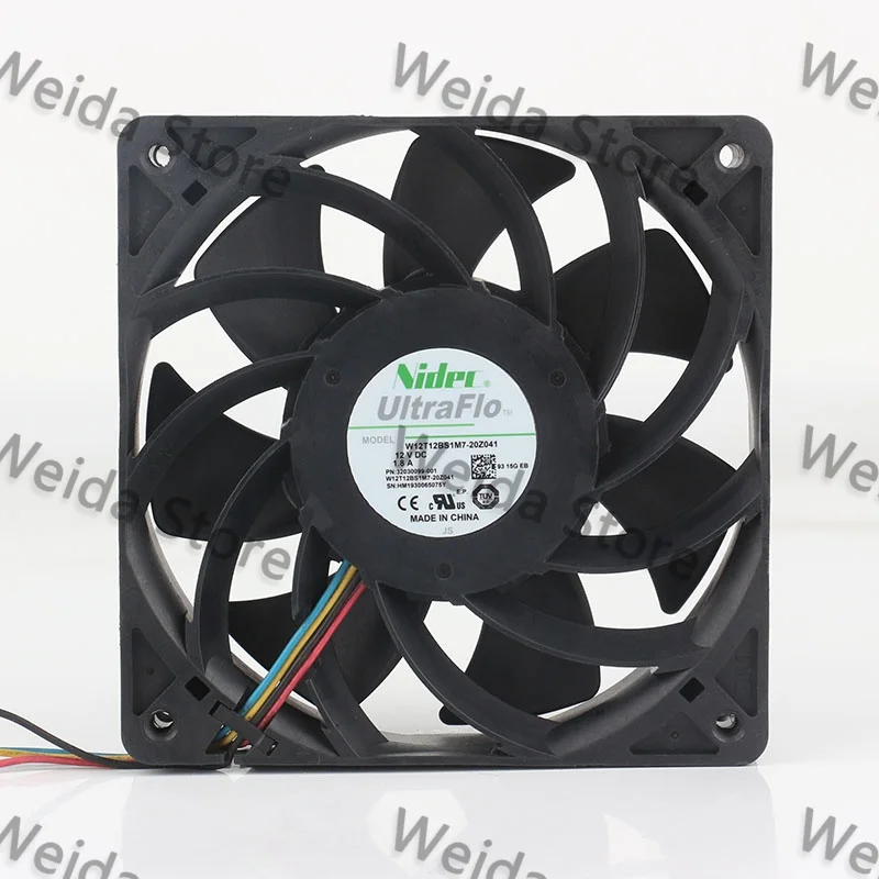 Nidec DC12V 1.8A AC EC 12025 Violent case 12CM 4-wire Double ball bearing 120X120X25MM W12T12BS1M7-20Z041 Cooling fan
Nidec DC12V 1.8A AC EC 12025 Violent case 12CM 4-wire Double ball bearing 120X120X25MM W12T12BS1M7-20Z041 Cooling fan