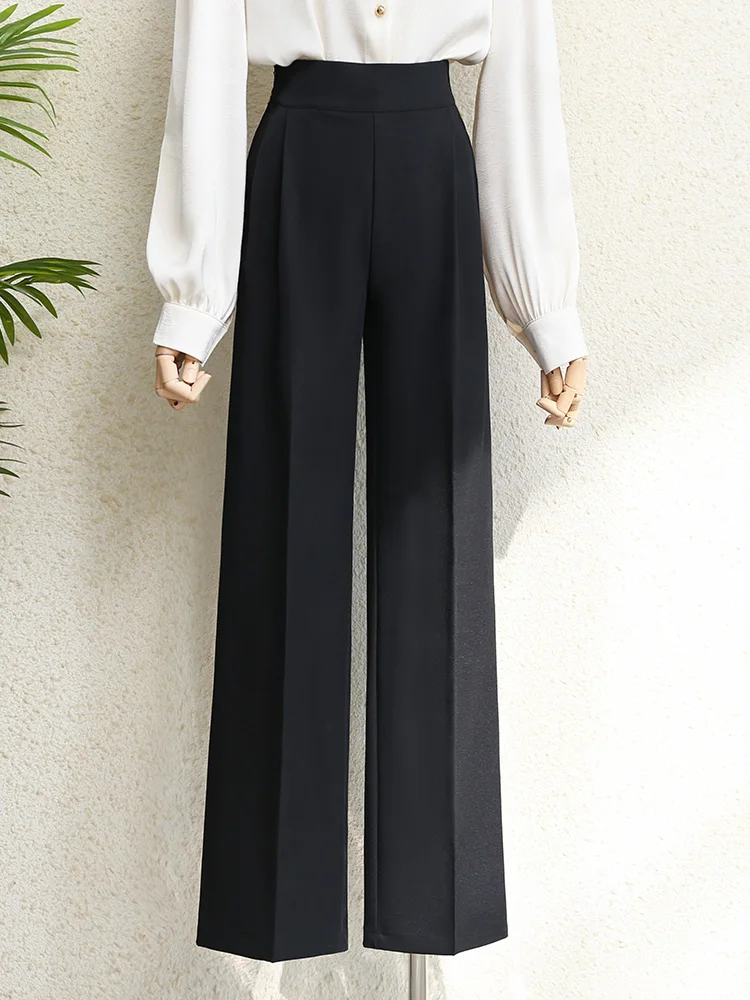 High Waist Wide Leg Suit Pants for Women Casual Commute Straight Cut Drapey Slimming Long Trousers Spring Autumn New Sle 
High Waist Wide Leg Suit Pants for Women Casual Commute Straight Cut Drapey Slimming Long Trousers Spring Autumn New Sle