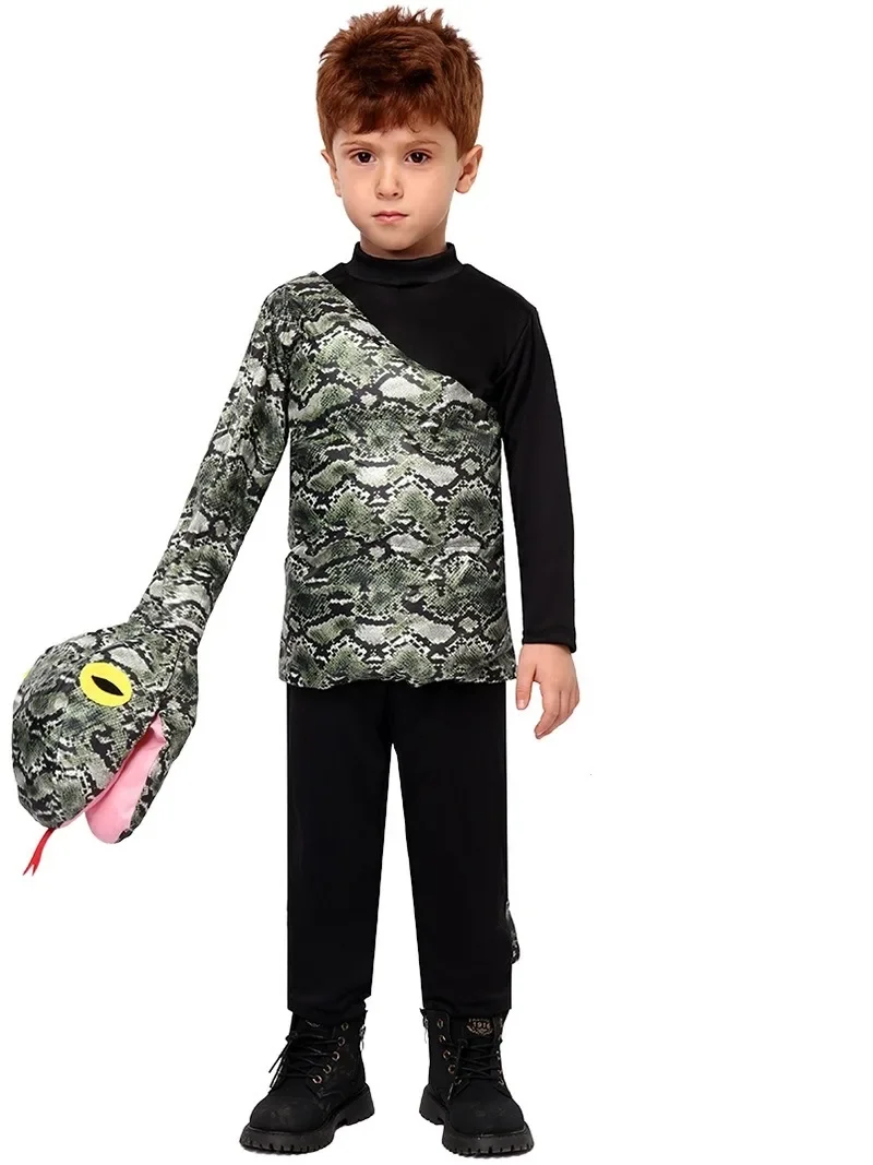 Kids Snack Costume for Children Cosplay Clothing Halloween Fancy Dress Birthday Party Animal Python Costume for Boys Girls Gift
Kids Snack Costume for Children Cosplay Clothing Halloween Fancy Dress Birthday Party Animal Python Costume for Boys Girls Gift