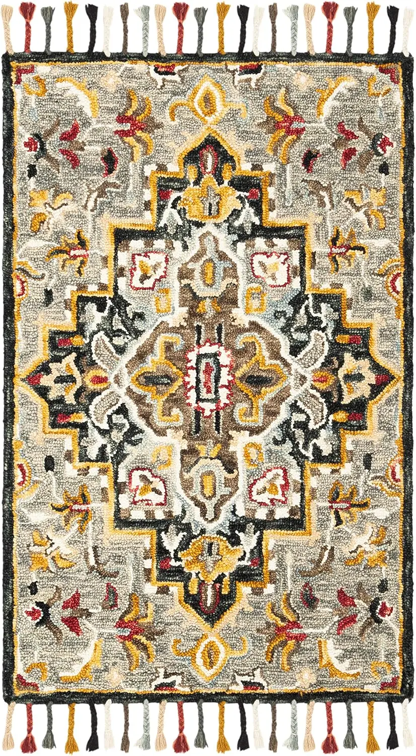 Safavieh Aspen Collection Accent Rug - 3' X 5', Grey & Charcoal, Handmade Boho Braided Tassel Wool, Ideal For High Traffic
Safavieh Aspen Collection Accent Rug - 3' X 5', Grey & Charcoal, Handmade Boho Braided Tassel Wool, Ideal For High Traffic