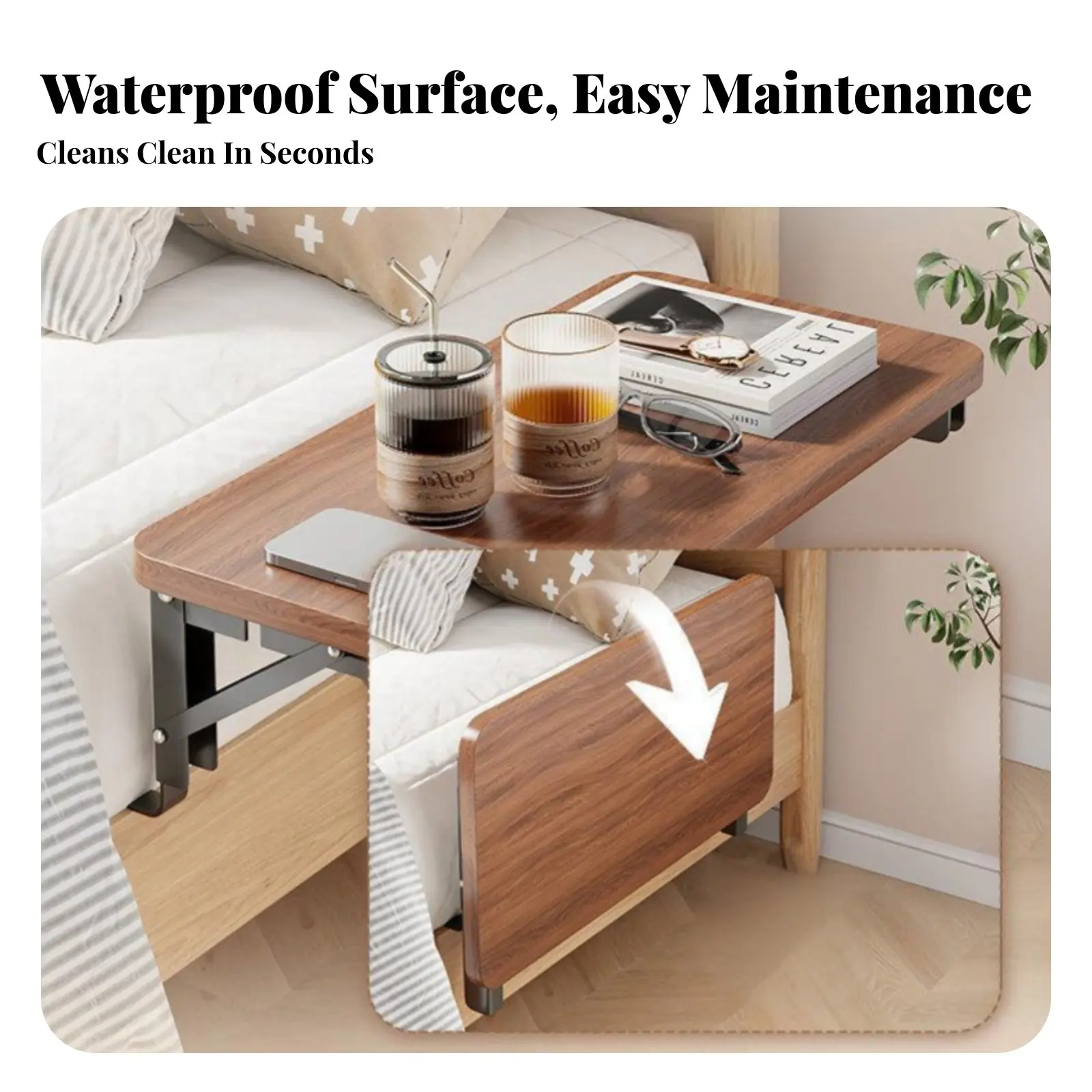 Attach-on Bed Organizer Foldable Design Folding Bed Frame Tray Space-Saving No-Tools-Needed Installation for Students, Teenagers
Attach-on Bed Organizer Foldable Design Folding Bed Frame Tray Space-Saving No-Tools-Needed Installation for Students, Teenagers