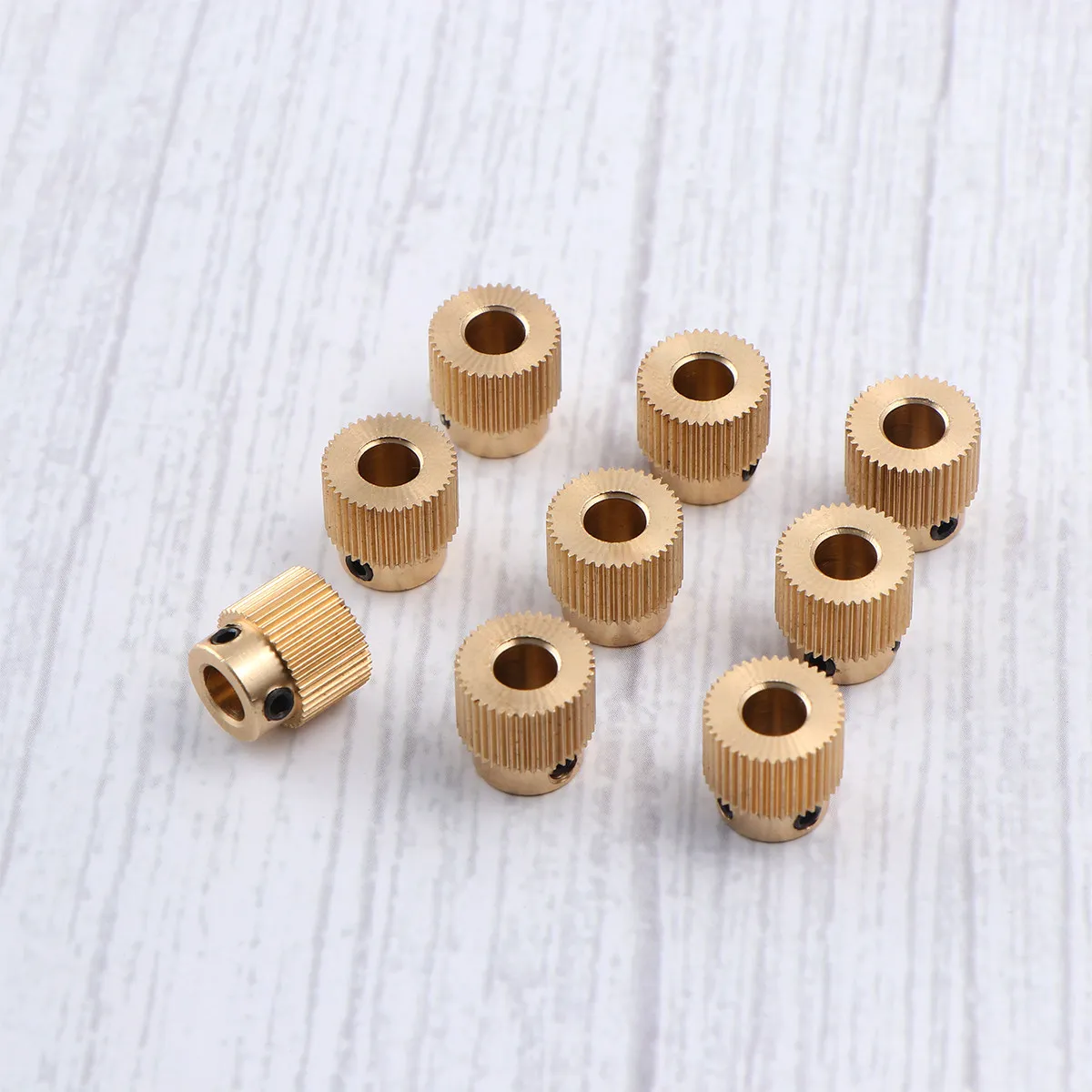 10pcs 1.75Mm Brass Feeding Gear 40 Tooth Mk8 Extrusion Wheel For 3D Printer Extruder Part 3D Printing Accessories
10pcs 1.75Mm Brass Feeding Gear 40 Tooth Mk8 Extrusion Wheel For 3D Printer Extruder Part 3D Printing Accessories