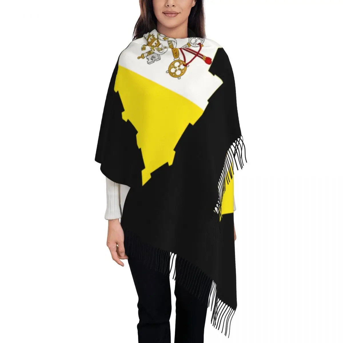 Flag Map Of Vatican City Scarf for Womens Warm Winter Pashmina Shawls and Wrap Long Shawl Scarf Lightweight
Flag Map Of Vatican City Scarf for Womens Warm Winter Pashmina Shawls and Wrap Long Shawl Scarf Lightweight