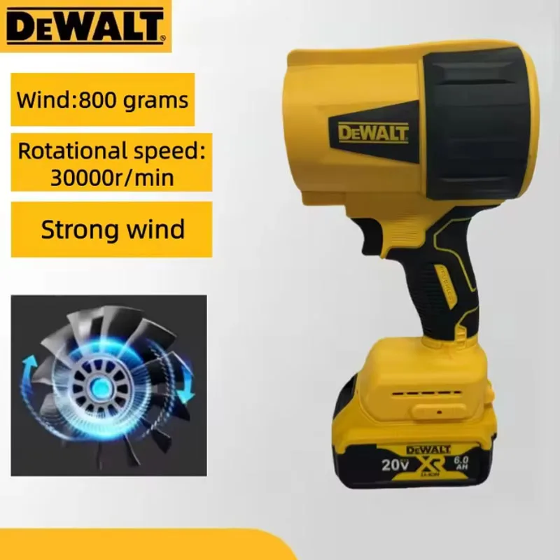 DEWALT 20V Rechargeable Cordless Turbo Air Blower, 30000RPM Handheld Powerful Dust Blower Fan Dryer for Workshop Use
DEWALT 20V Rechargeable Cordless Turbo Air Blower, 30000RPM Handheld Powerful Dust Blower Fan Dryer for Workshop Use