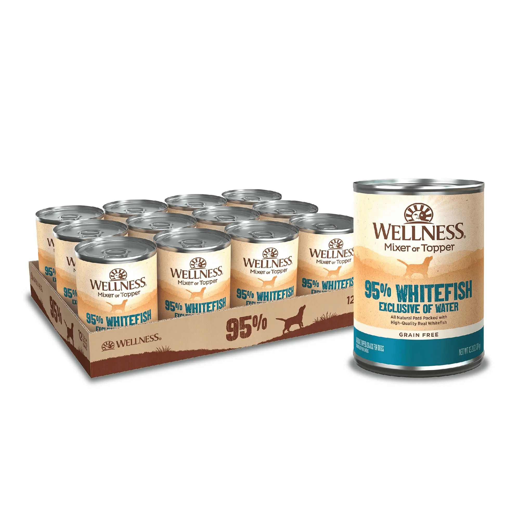 Wellness 95% Whitefish Natural Wet Grain Free Canned Dog Food, 13.2-Ounce Can (Pack of 12)
Wellness 95% Whitefish Natural Wet Grain Free Canned Dog Food, 13.2-Ounce Can (Pack of 12)
