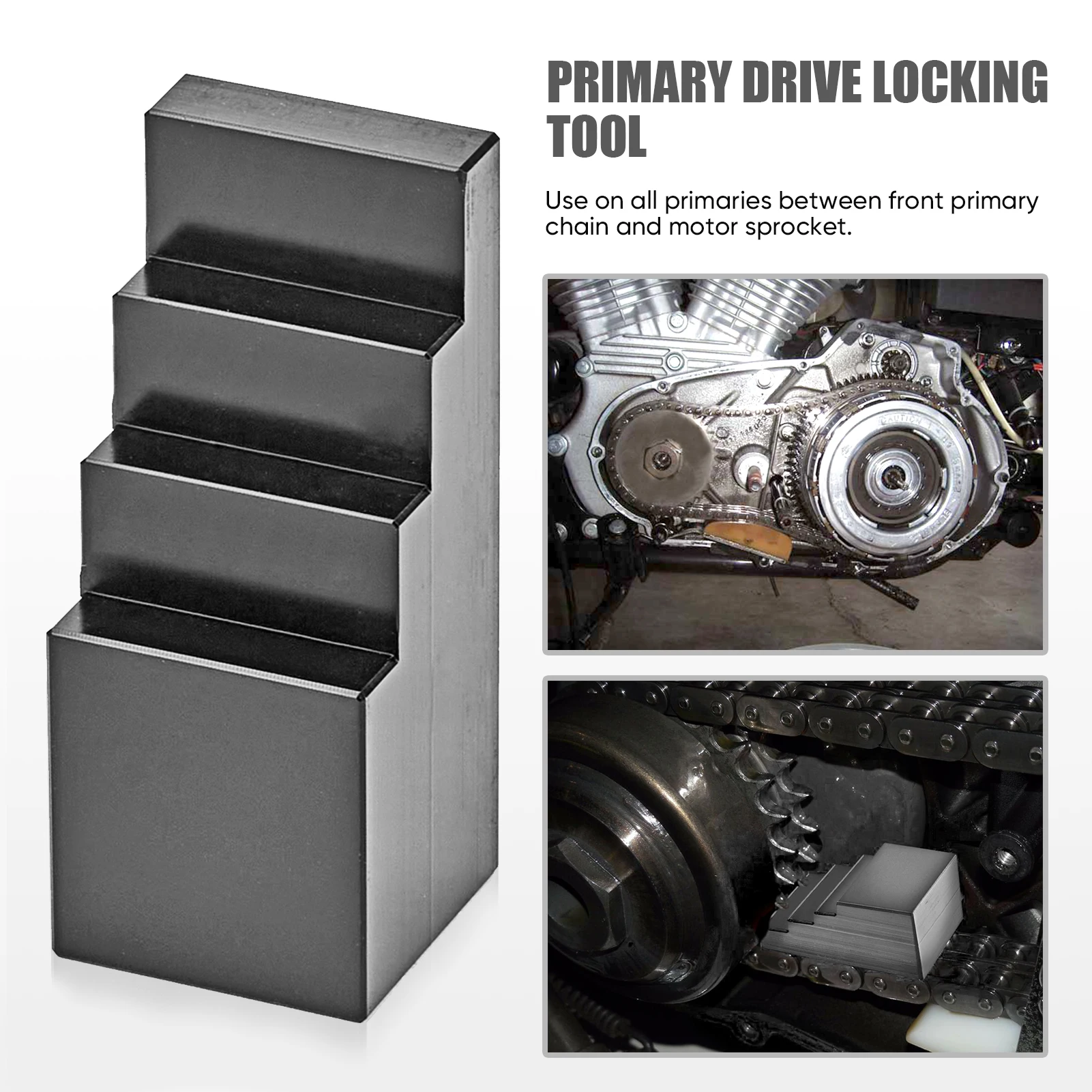 Инструмент для блокировки коробки передач и цепей мотоцикла/двойной кулачок для двигателей Harley Panhead, Shovelhead, Evolution, Twin Cam
Инструмент для блокировки коробки передач и цепей мотоцикла/двойной кулачок для двигателей Harley Panhead, Shovelhead, Evolution, Twin Cam