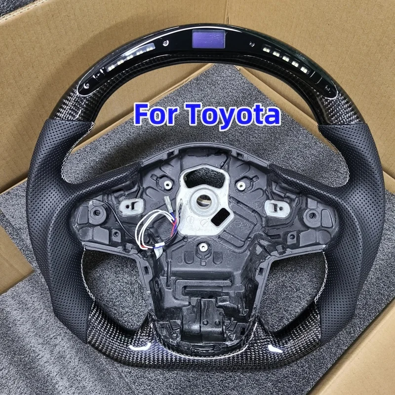 Светодиодный рулевое колесо из углеродного волокна подходит для Toyota Supra A90 A91 2019 + ПЕРФОРИРОВАННОЕ кожаное индивидуальное рулевое колесо автомобильные аксессуары
Светодиодный рулевое колесо из углеродного волокна подходит для Toyota Supra A90 A91 2019 + ПЕРФОРИРОВАННОЕ кожаное индивидуальное рулевое колесо автомобильные аксессуары
