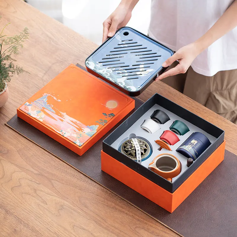 National trendy style side handle pot 8-piece set Ceramic tea set tea tray tea cup set Ceramic Teapot High-grade business gifts
National trendy style side handle pot 8-piece set Ceramic tea set tea tray tea cup set Ceramic Teapot High-grade business gifts
