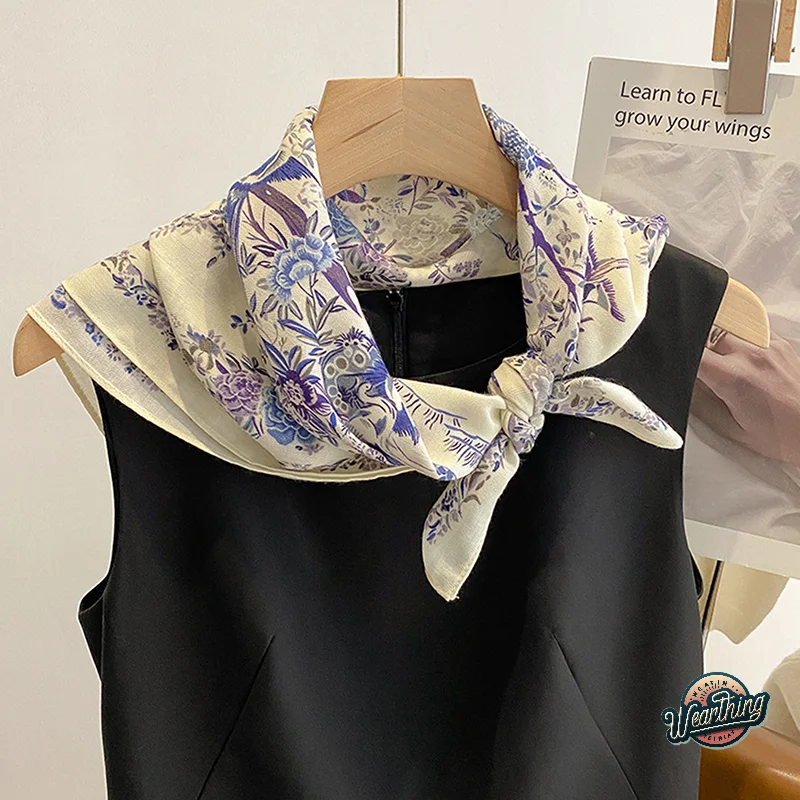 Fashion Floral Print Scarf Fresh Versatile Headwear Bag Clothing Accessories For Women Girls Sweet Floral Square Scarf Gifts
Fashion Floral Print Scarf Fresh Versatile Headwear Bag Clothing Accessories For Women Girls Sweet Floral Square Scarf Gifts