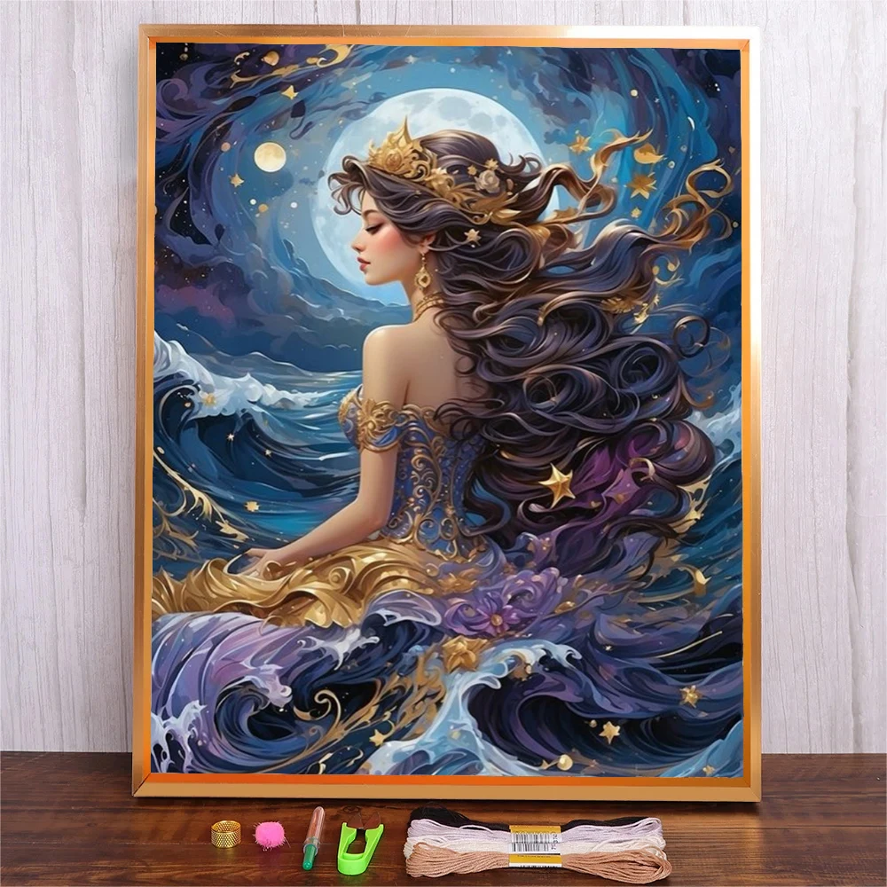 Diy Cross Stitch Embroidery Kits Adults Needlework Handicraft Cartoon Princess Printed Canvas 11CT Cotton Thread Wall Decor
Diy Cross Stitch Embroidery Kits Adults Needlework Handicraft Cartoon Princess Printed Canvas 11CT Cotton Thread Wall Decor