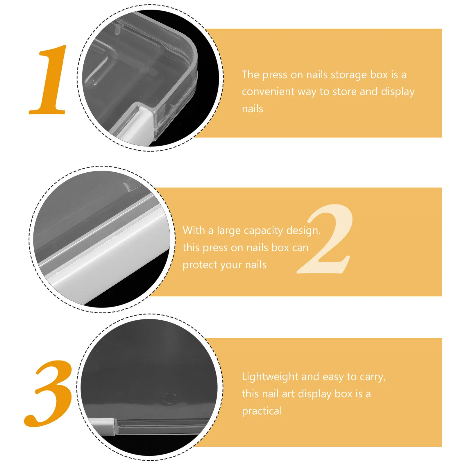 Premium Fake Nails Storage Box Nail Art Organizer Display Holder for Press on and DIY Manicure
Premium Fake Nails Storage Box Nail Art Organizer Display Holder for Press on and DIY Manicure