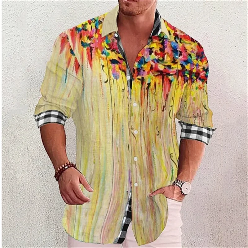 Men's Shirt Floral Plaid Print Geometric Lapel Shirt Outdoor Street Long Sleeve Clothing Fashionable Streetwear Designer S-6XL
Men's Shirt Floral Plaid Print Geometric Lapel Shirt Outdoor Street Long Sleeve Clothing Fashionable Streetwear Designer S-6XL