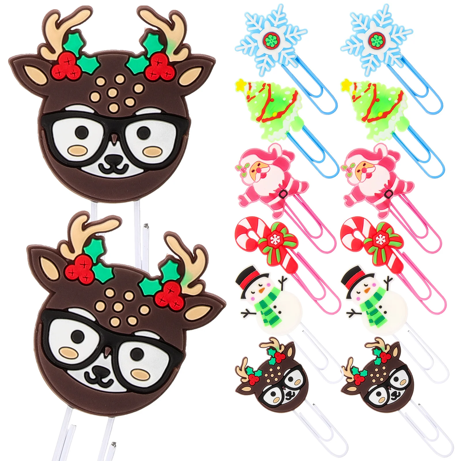 24pcs Tree Bookmarks PVC Paper Clips Small Cute Elements for Office Documents Christmas Bookmarks Holiday Gifts
24pcs Tree Bookmarks PVC Paper Clips Small Cute Elements for Office Documents Christmas Bookmarks Holiday Gifts