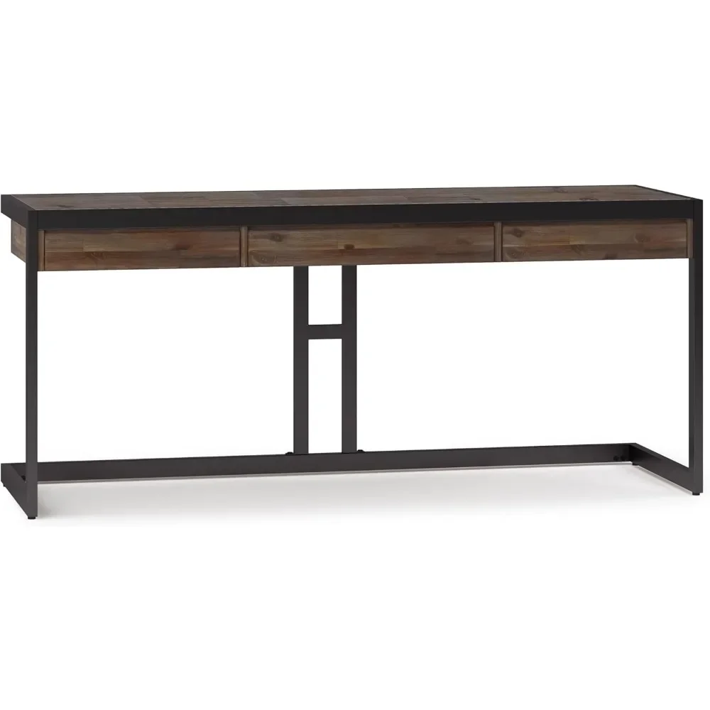 Erina SOLID WOOD and Metal Modern Industrial 72 inch Wide Home Office Desk, Writing Table, Workstation
Erina SOLID WOOD and Metal Modern Industrial 72 inch Wide Home Office Desk, Writing Table, Workstation