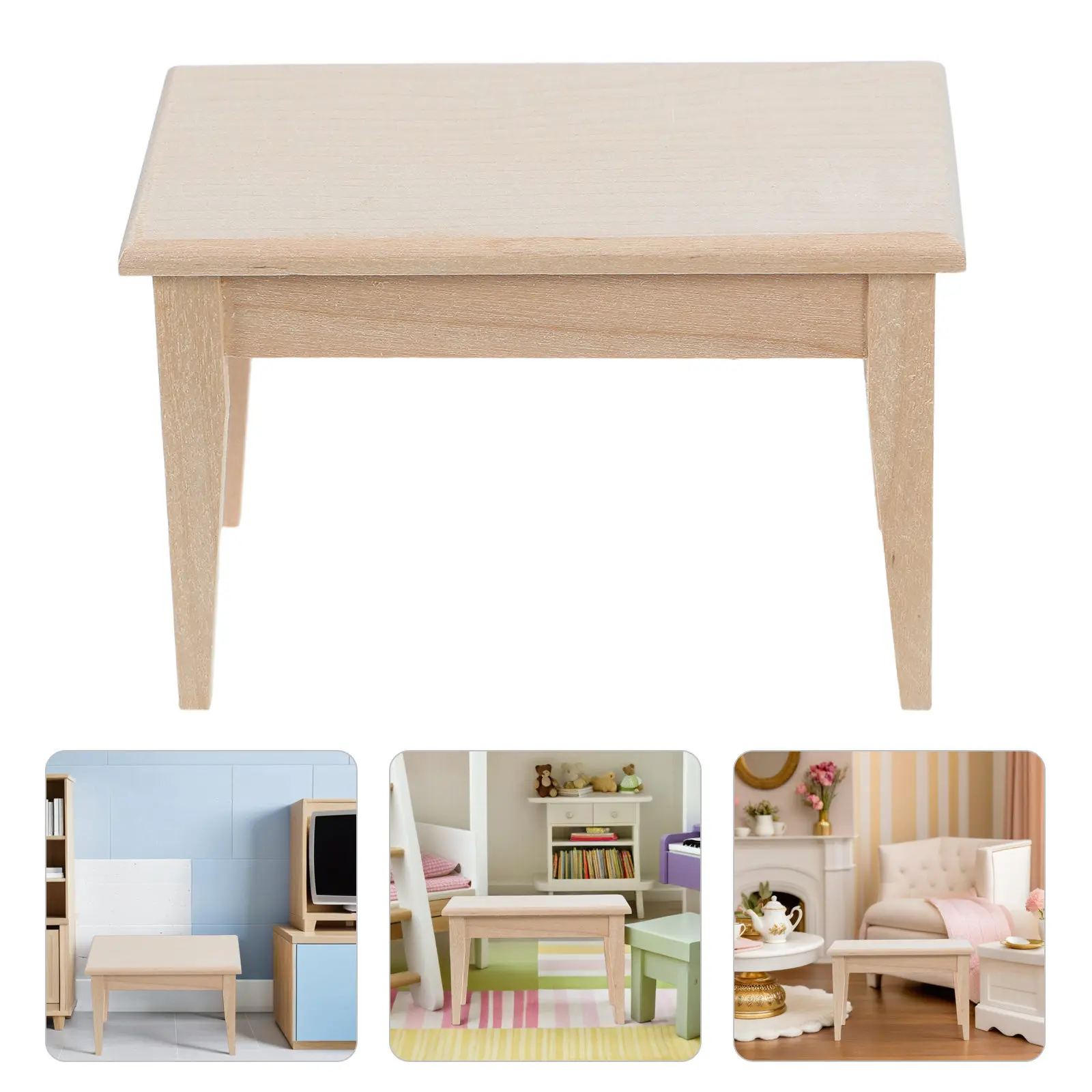 1 12 Miniature Desk Thicken Wood Solid Color DIY Painting Supplies Furniture Layout Props Wooden Ornament Living Room Decoration
1 12 Miniature Desk Thicken Wood Solid Color DIY Painting Supplies Furniture Layout Props Wooden Ornament Living Room Decoration