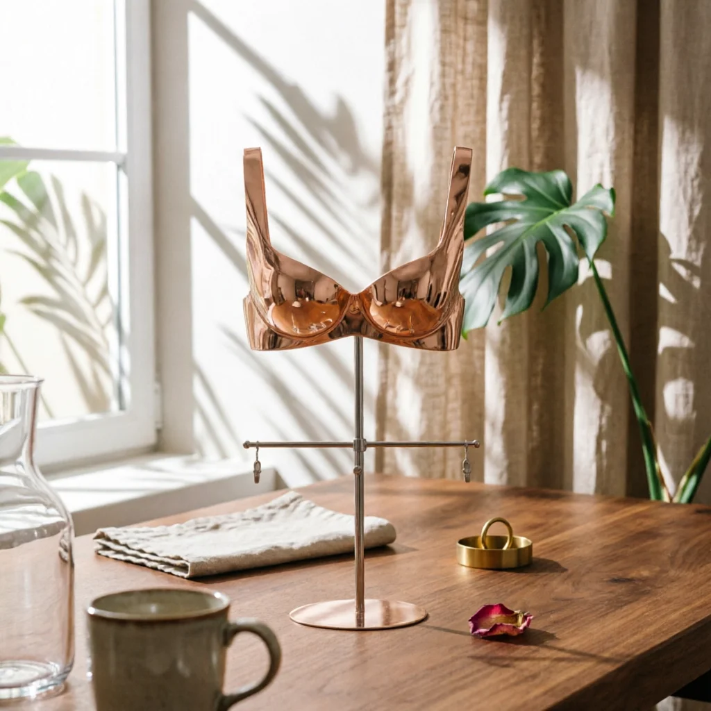 Bra Display Stand Adjustable Height Bra Form Stand Torso Display Form Glossy Plated Finish Lingerie Mannequin Hanging Bar
Bra Display Stand Adjustable Height Bra Form Stand Torso Display Form Glossy Plated Finish Lingerie Mannequin Hanging Bar