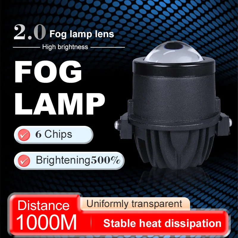 2.0 Inch Tri Color LED Fog Light Bi Beam Projector Super Bright Waterproof Front Lamp All in One Upgrade Universal 12V 10000LM
2.0 Inch Tri Color LED Fog Light Bi Beam Projector Super Bright Waterproof Front Lamp All in One Upgrade Universal 12V 10000LM