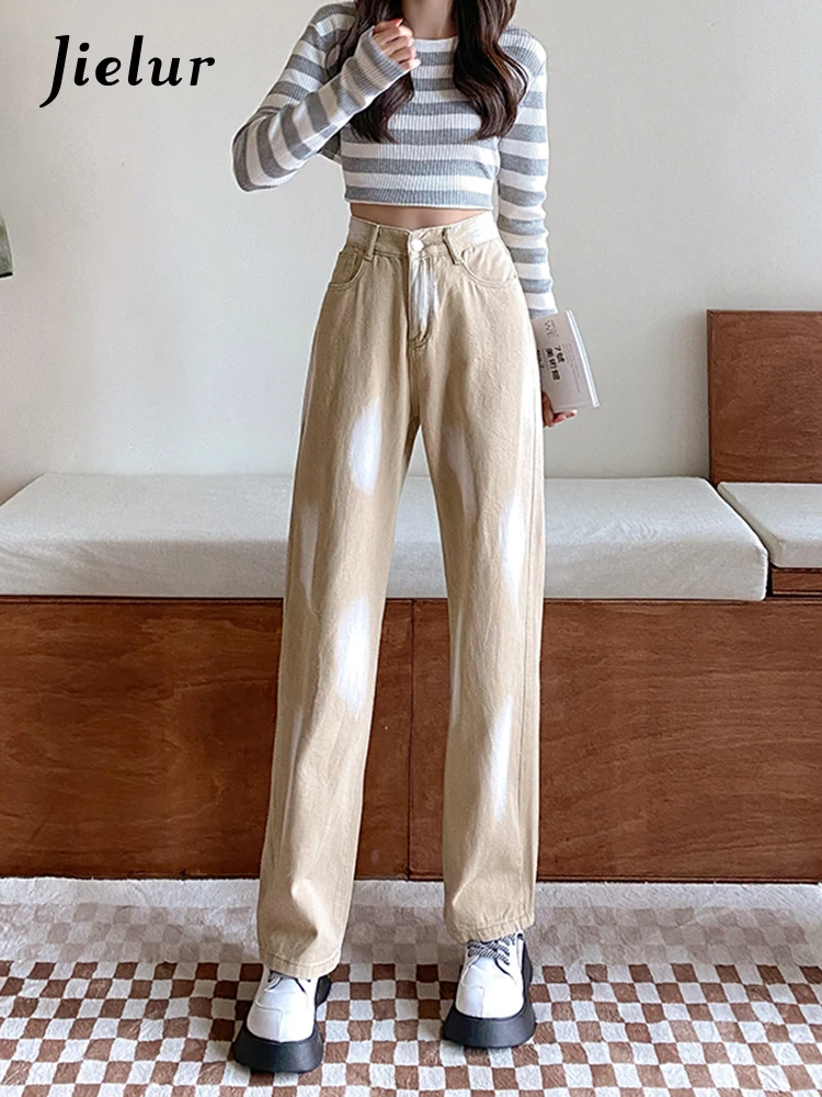 Jielur Women's Khaki Jeans Autumn New High Waist Slim Straight Pants Loose Wide Leg Jeans Women Street Korean Jeans Woman S-XL
Jielur Women's Khaki Jeans Autumn New High Waist Slim Straight Pants Loose Wide Leg Jeans Women Street Korean Jeans Woman S-XL