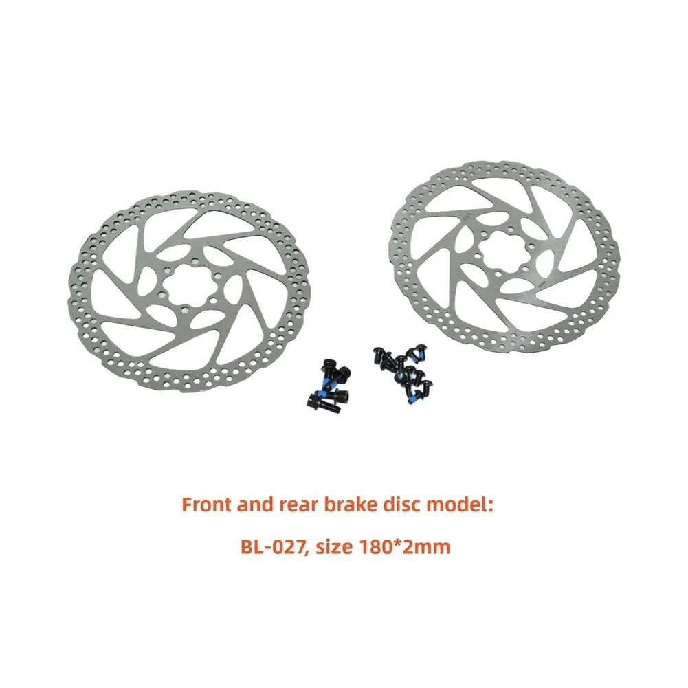 Electric Bike Brake Kit Hydraulic Disc with 180mm Rotors Waterproof Caliper 1100mm Front 1800mm Rear Lines Black 6061 Alloy
Electric Bike Brake Kit Hydraulic Disc with 180mm Rotors Waterproof Caliper 1100mm Front 1800mm Rear Lines Black 6061 Alloy
