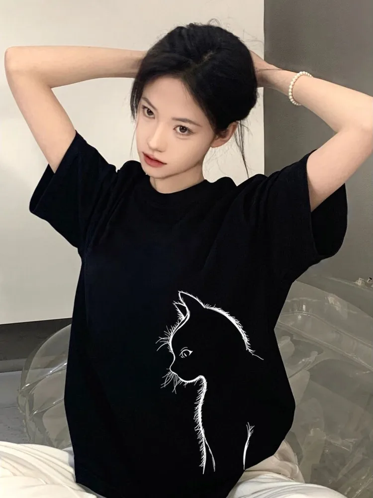 Loose ort Sve T-irt ex Summer Faion Print Cotton Youth Casual Wear Comfortable Breathable f Sve Top
Loose ort Sve T-irt ex Summer Faion Print Cotton Youth Casual Wear Comfortable Breathable f Sve Top