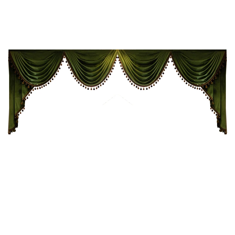 1pc valance high-grade American retro green solid color shading flannelette living room bedroom finished
1pc valance high-grade American retro green solid color shading flannelette living room bedroom finished