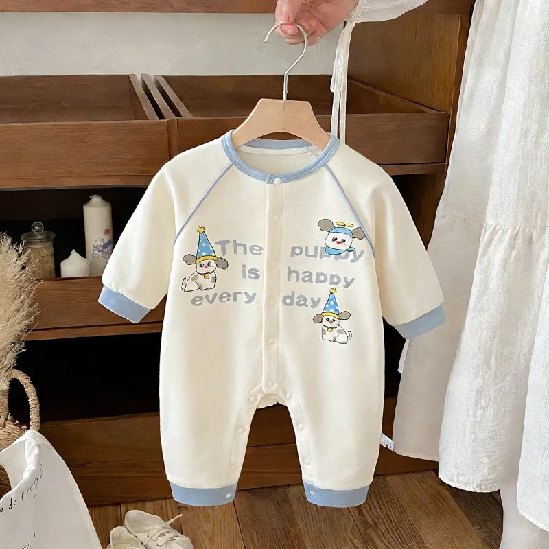 New Cute Cartoon Puppy Print Onesie Fresh Simple Long-sleeved Romper Cotton Infant Outfit for 0-1 Years Old Newborn Baby Clothes
New Cute Cartoon Puppy Print Onesie Fresh Simple Long-sleeved Romper Cotton Infant Outfit for 0-1 Years Old Newborn Baby Clothes