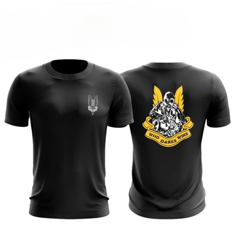 Men Women Black Cotton T-Shirt Retro Gas Mask Soldier & Winged Emblem Print Casual Breathable Streetwear Tee
Men Women Black Cotton T-Shirt Retro Gas Mask Soldier & Winged Emblem Print Casual Breathable Streetwear Tee