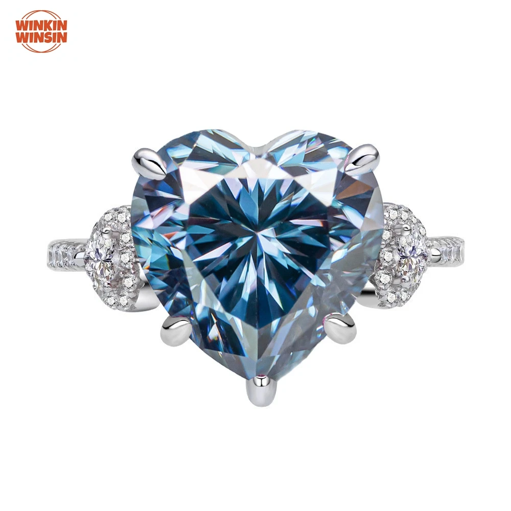 Winkin Winsin MST Top Grade 6ct GRA Moissanite Rings For Women Heart Style Colorful Gemstone 925 Sterling Silver Ring Jewelry
Winkin Winsin MST Top Grade 6ct GRA Moissanite Rings For Women Heart Style Colorful Gemstone 925 Sterling Silver Ring Jewelry