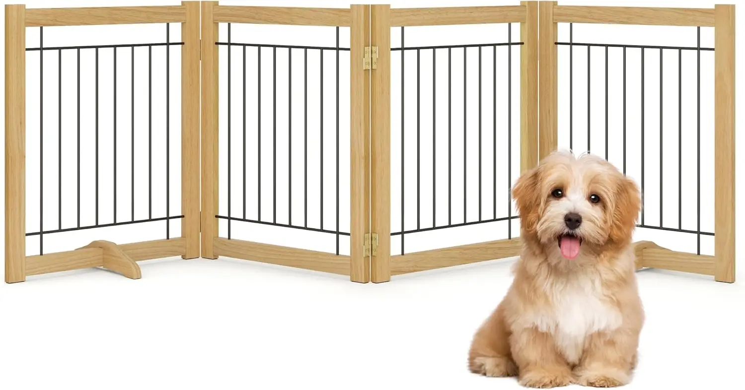 Wire Dog Gate Solid Wood Frame Anti Chewing 4 Panel 24 Height 80 Width Indoor Freestanding Pet Gate Foldable Wooden Dog Fences
Wire Dog Gate Solid Wood Frame Anti Chewing 4 Panel 24 Height 80 Width Indoor Freestanding Pet Gate Foldable Wooden Dog Fences