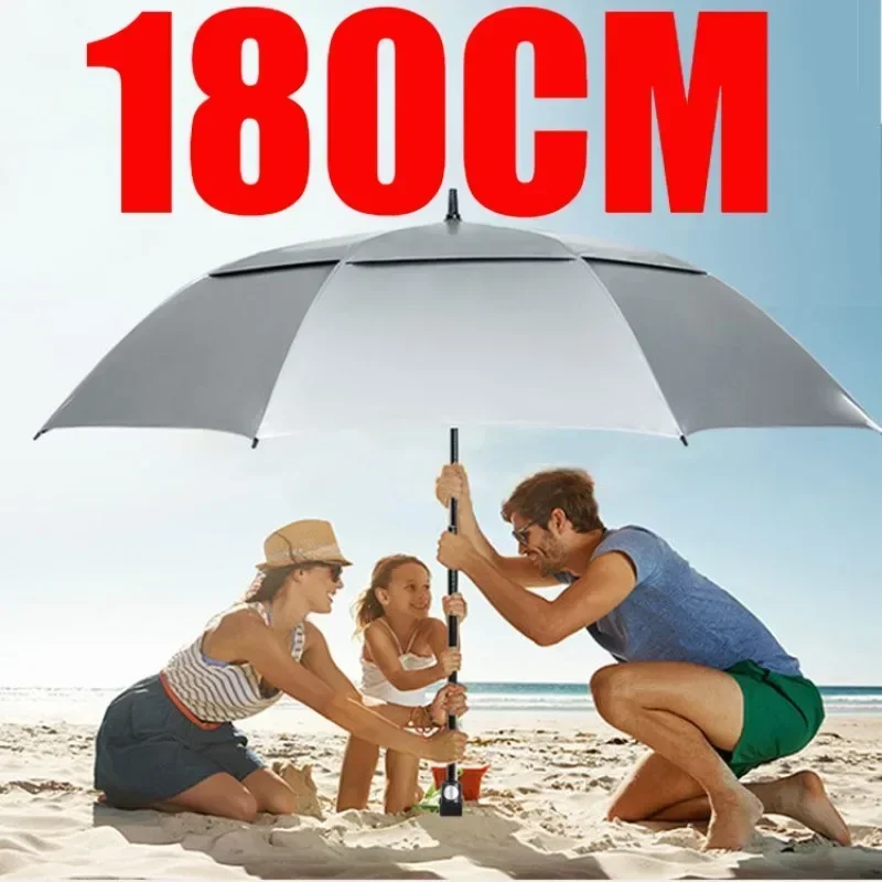 Extra Large Double-deck All-weather Umbrella Titanium Silver Adhesive Long Handle Umbrellas Sun Uv Protection Household Sunshade
Extra Large Double-deck All-weather Umbrella Titanium Silver Adhesive Long Handle Umbrellas Sun Uv Protection Household Sunshade