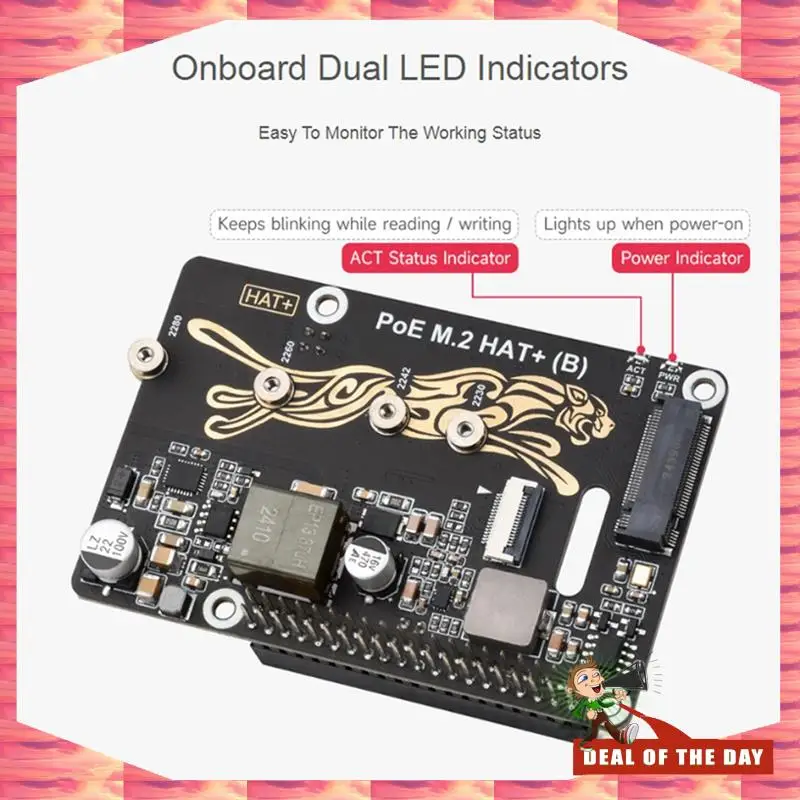 24-часовая доставка Raspberry Pi 5 Pcie To M. 2 с Poe HAT(B) M.2 Твердотельный накопитель поддерживает протокол Nvme, чтение и запись Pi 5 Poe H
24-часовая доставка Raspberry Pi 5 Pcie To M. 2 с Poe HAT(B) M.2 Твердотельный накопитель поддерживает протокол Nvme, чтение и запись Pi 5 Poe H