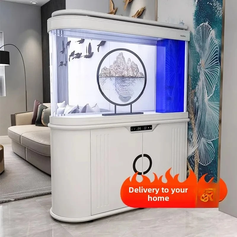 ZC screen partition fish tank living room household large hot bending aquarium glass ecological bottom filter fish tank
ZC screen partition fish tank living room household large hot bending aquarium glass ecological bottom filter fish tank