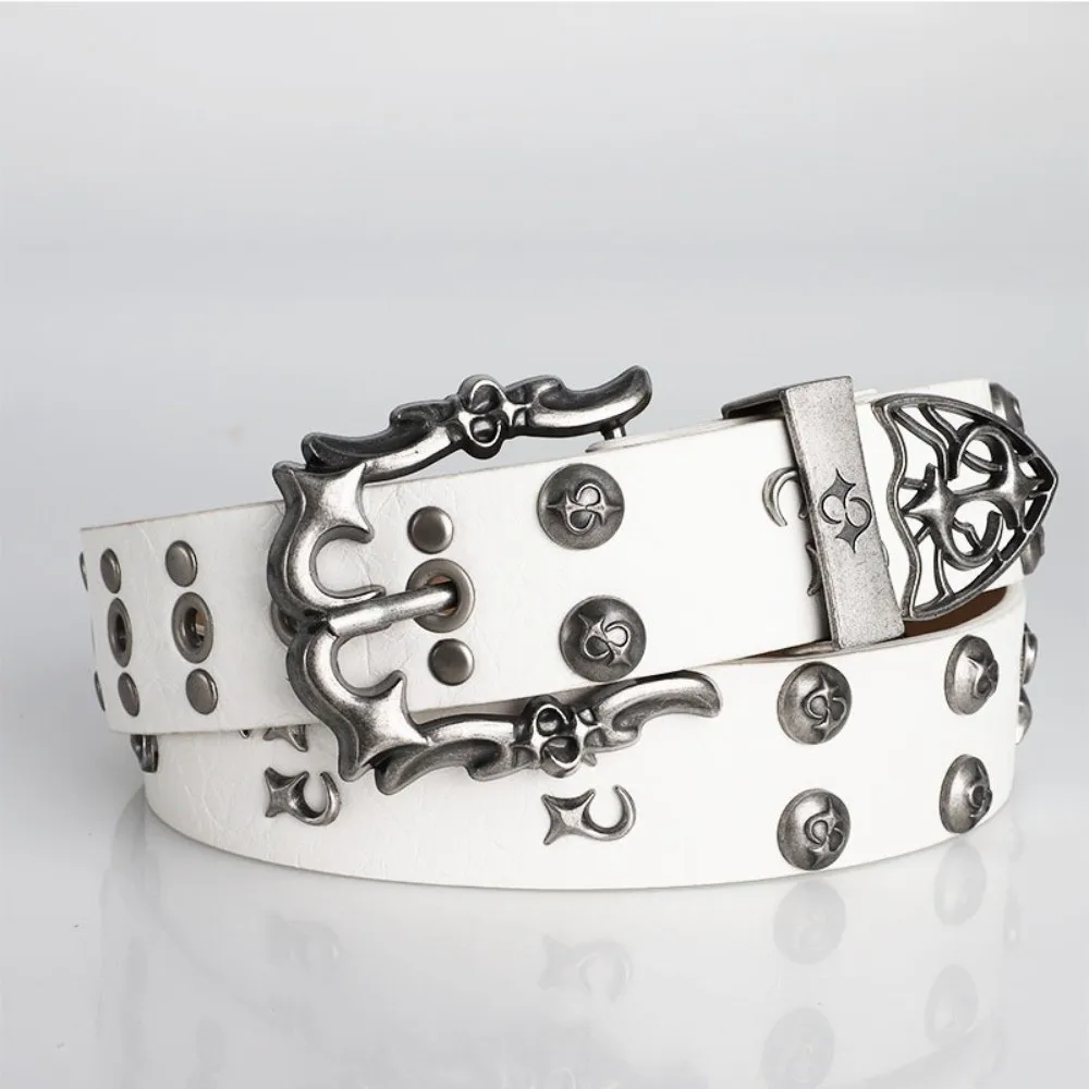 Новый черный готический ремень в стиле панк с градиентными металлическими заклепками, шикарный ремень из ПУ для джинсов в стиле Y2K, украшение для джинсов
Новый черный готический ремень в стиле панк с градиентными металлическими заклепками, шикарный ремень из ПУ для джинсов в стиле Y2K, украшение для джинсов