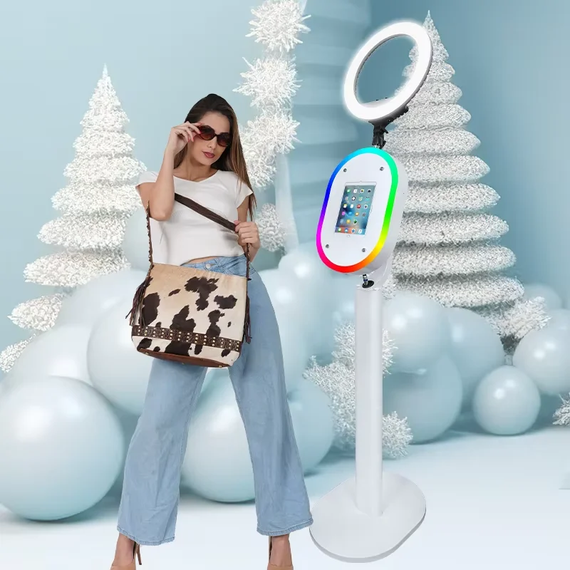New Portable iPad Photo Booth Machine With Ring Light for 10.2/11/12.9 inch iPad Selfie Photobooth Machine for Party Wedding
New Portable iPad Photo Booth Machine With Ring Light for 10.2/11/12.9 inch iPad Selfie Photobooth Machine for Party Wedding