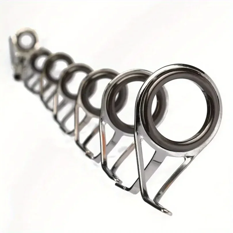 7pcs/set Fishing Tackle Stainless Steel Repair Kit Set Fishing Rod Guide Ring Tip Fishing Pole Circle Ring Eye Guide Wire Loop
7pcs/set Fishing Tackle Stainless Steel Repair Kit Set Fishing Rod Guide Ring Tip Fishing Pole Circle Ring Eye Guide Wire Loop
