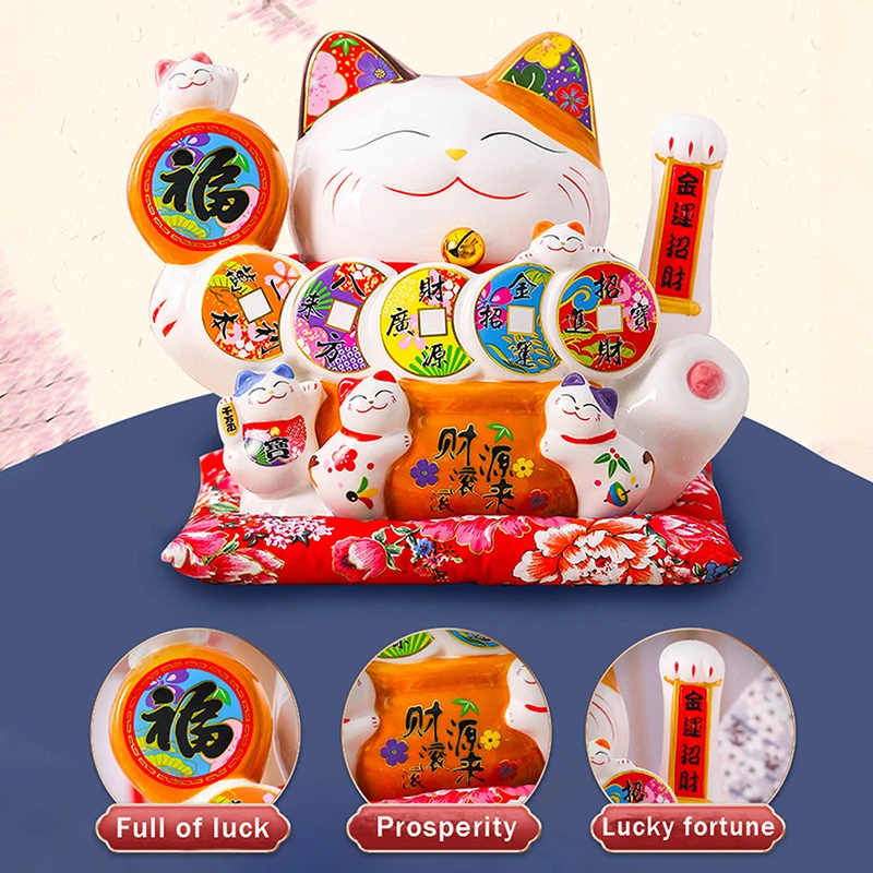 Gifts Home Family Craft Decorative Ornaments Waving Hands To Make Money Cat Ceramics Electric Shaking Hand Lucky Cat
Gifts Home Family Craft Decorative Ornaments Waving Hands To Make Money Cat Ceramics Electric Shaking Hand Lucky Cat