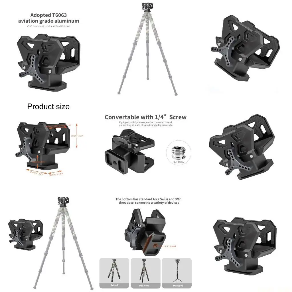 U2JB Display Cradles Holder Clamp Rest Saddles Tripod Head Clamp Wide Bipod Clamp Stand
U2JB Display Cradles Holder Clamp Rest Saddles Tripod Head Clamp Wide Bipod Clamp Stand