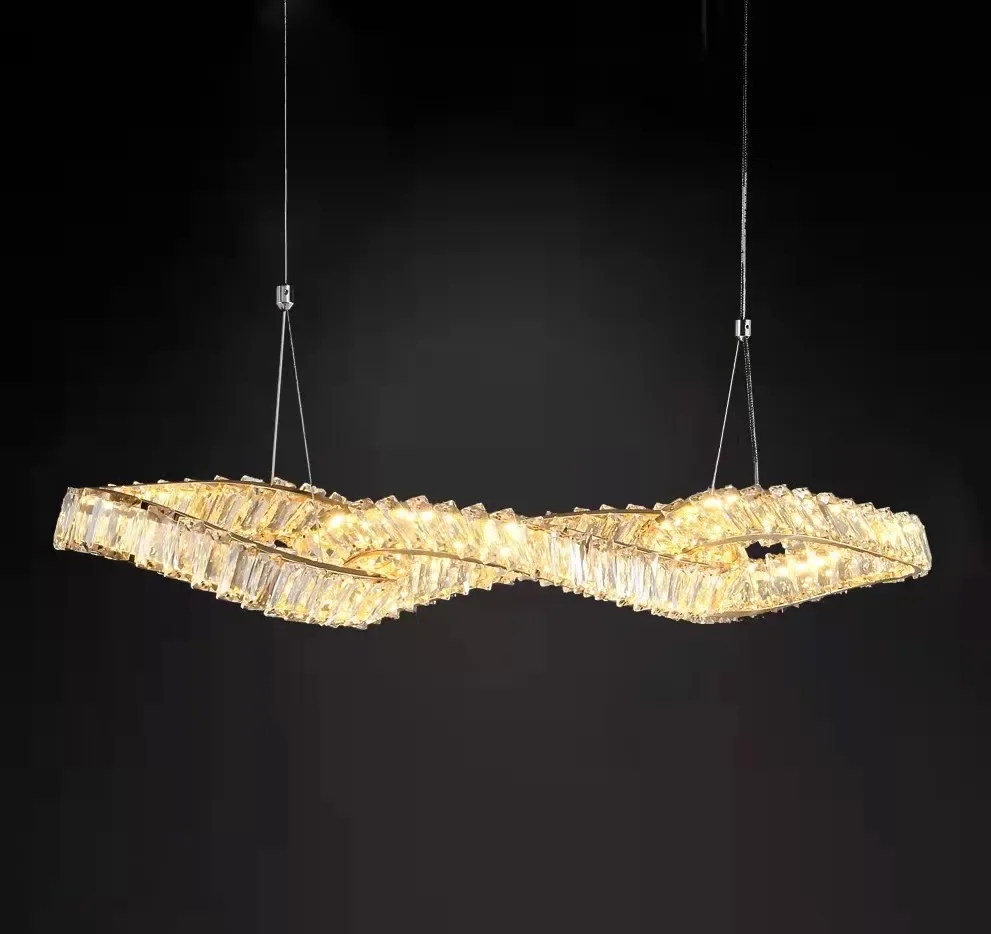 Modern Luxury Crystal Led Chandelier Lighting Living Dining Room Pendant Lights Home Decor Bar Gold Steel Hanging Lamp Luminaire
Modern Luxury Crystal Led Chandelier Lighting Living Dining Room Pendant Lights Home Decor Bar Gold Steel Hanging Lamp Luminaire