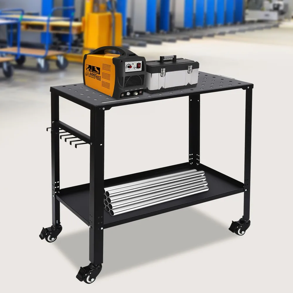 Modern Freestanding 36''×18'' Welding Table Welding Table with Holes on Top Welding Cart New
Modern Freestanding 36''×18'' Welding Table Welding Table with Holes on Top Welding Cart New