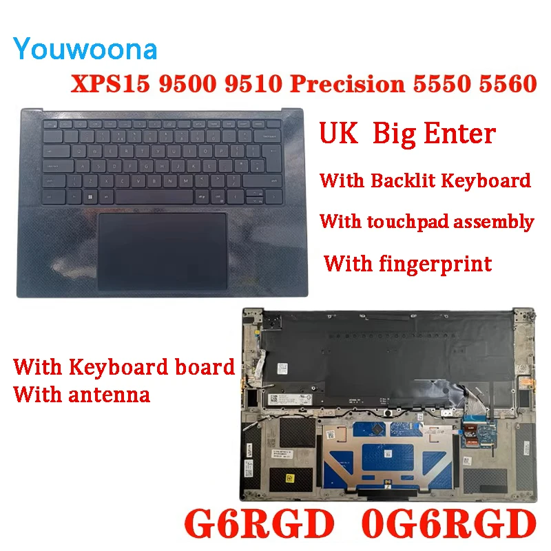 NEW ORIGINAL Laptop Replacement Top Case for Dell XPS15 9500 9510 Precision 5550 5560 0G6RGD GP6Y1 FRGCG
NEW ORIGINAL Laptop Replacement Top Case for Dell XPS15 9500 9510 Precision 5550 5560 0G6RGD GP6Y1 FRGCG