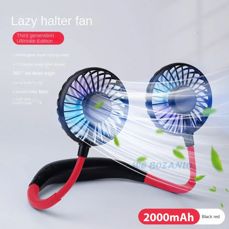 USB Portable Fan Cold Fan Hands Free Neck Fan Hanging Rechargeable Mini Sports Fan 3-Speed Adjustable Neck Dual Fan Home Office
USB Portable Fan Cold Fan Hands Free Neck Fan Hanging Rechargeable Mini Sports Fan 3-Speed Adjustable Neck Dual Fan Home Office