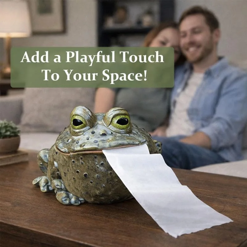 Realistic Toad Paper Towel Holder - Lifelike Animal Statue For Bathroom, Novelty Decor For Kitchen Desk Funny Tissue Box Cover
Realistic Toad Paper Towel Holder - Lifelike Animal Statue For Bathroom, Novelty Decor For Kitchen Desk Funny Tissue Box Cover