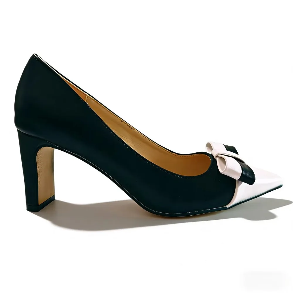 Women Fashion Heel Pumps Bow Elegant Ladies Party Shoes Office Ladies Square Heels 8cm Plus Size 42 D931
Women Fashion Heel Pumps Bow Elegant Ladies Party Shoes Office Ladies Square Heels 8cm Plus Size 42 D931