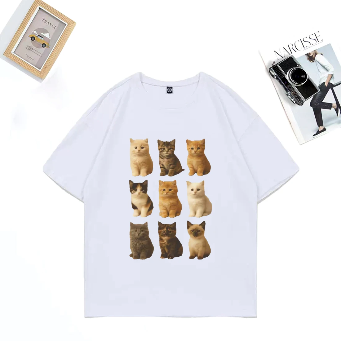Cute Kitten Types Graphics T Shirt Men Woman Hip Hop streetwear Casual Oversized clothing cotton Summer short sleeve Tee shirt
Cute Kitten Types Graphics T Shirt Men Woman Hip Hop streetwear Casual Oversized clothing cotton Summer short sleeve Tee shirt
