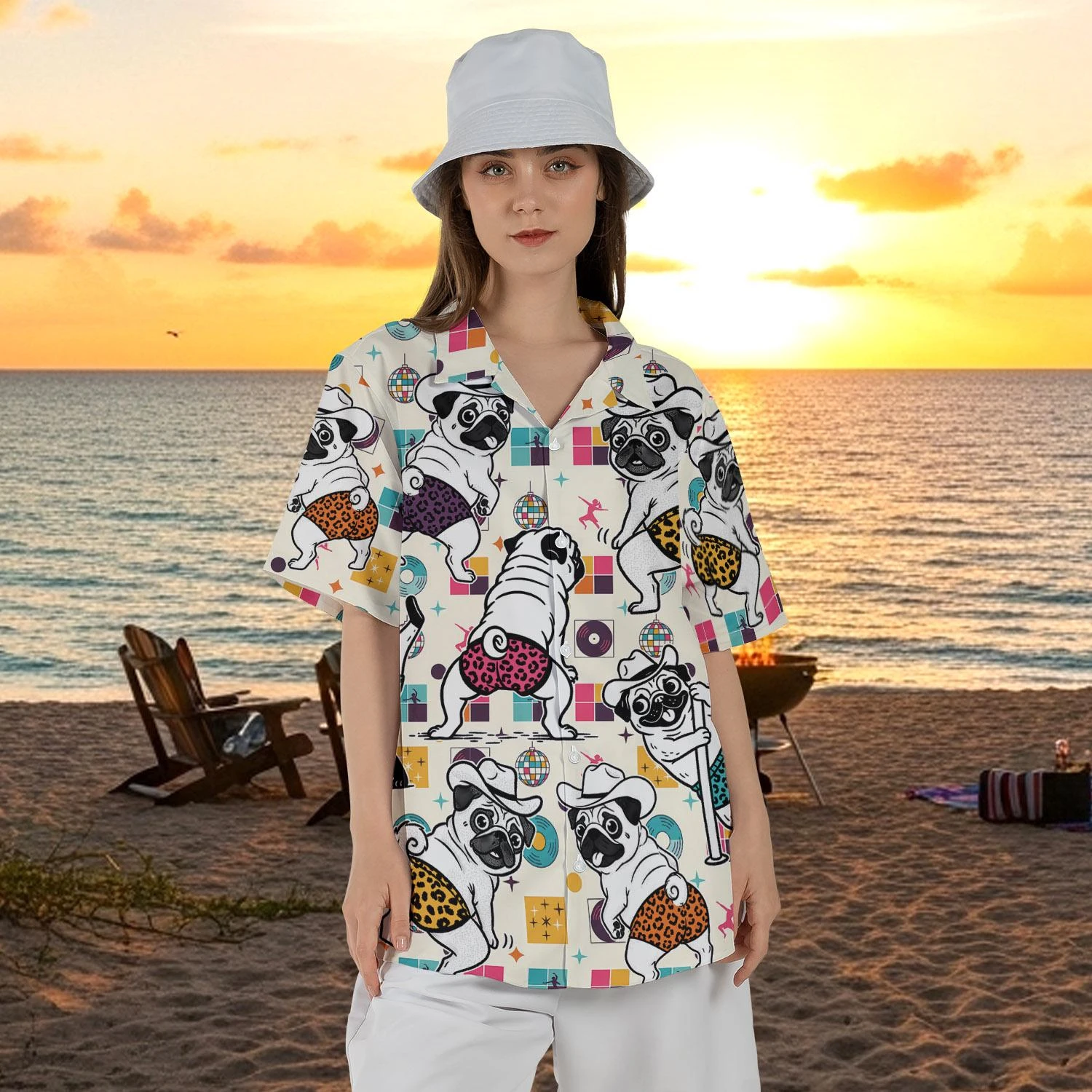 Funny Pug Pole Dance Hawaiian Shirt Quirky Pet Disco Aloha Button Up Animal Lover Gift Unisex Party Top For Pug Owners
Funny Pug Pole Dance Hawaiian Shirt Quirky Pet Disco Aloha Button Up Animal Lover Gift Unisex Party Top For Pug Owners