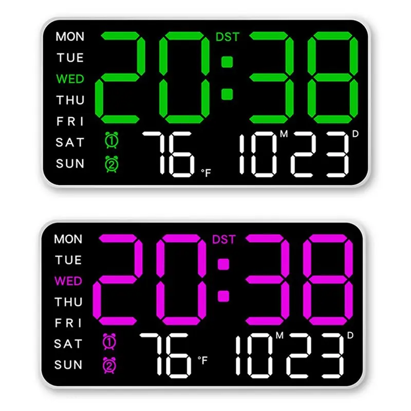 A96T Frameless Digital Clock, Minimalist Design, Wall-Mounted/Standing Multi-Functionality Display
A96T Frameless Digital Clock, Minimalist Design, Wall-Mounted/Standing Multi-Functionality Display