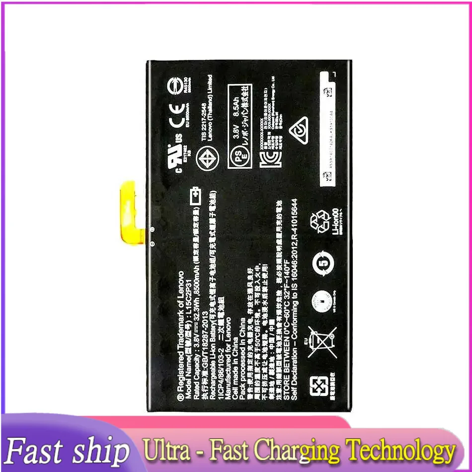 Tablet Battery L15C2P31 Android 8500mAh For Lenovo Yoga Book YB1-X91F X91L X91X YB1-X90F Android Series Not For Windows
Tablet Battery L15C2P31 Android 8500mAh For Lenovo Yoga Book YB1-X91F X91L X91X YB1-X90F Android Series Not For Windows