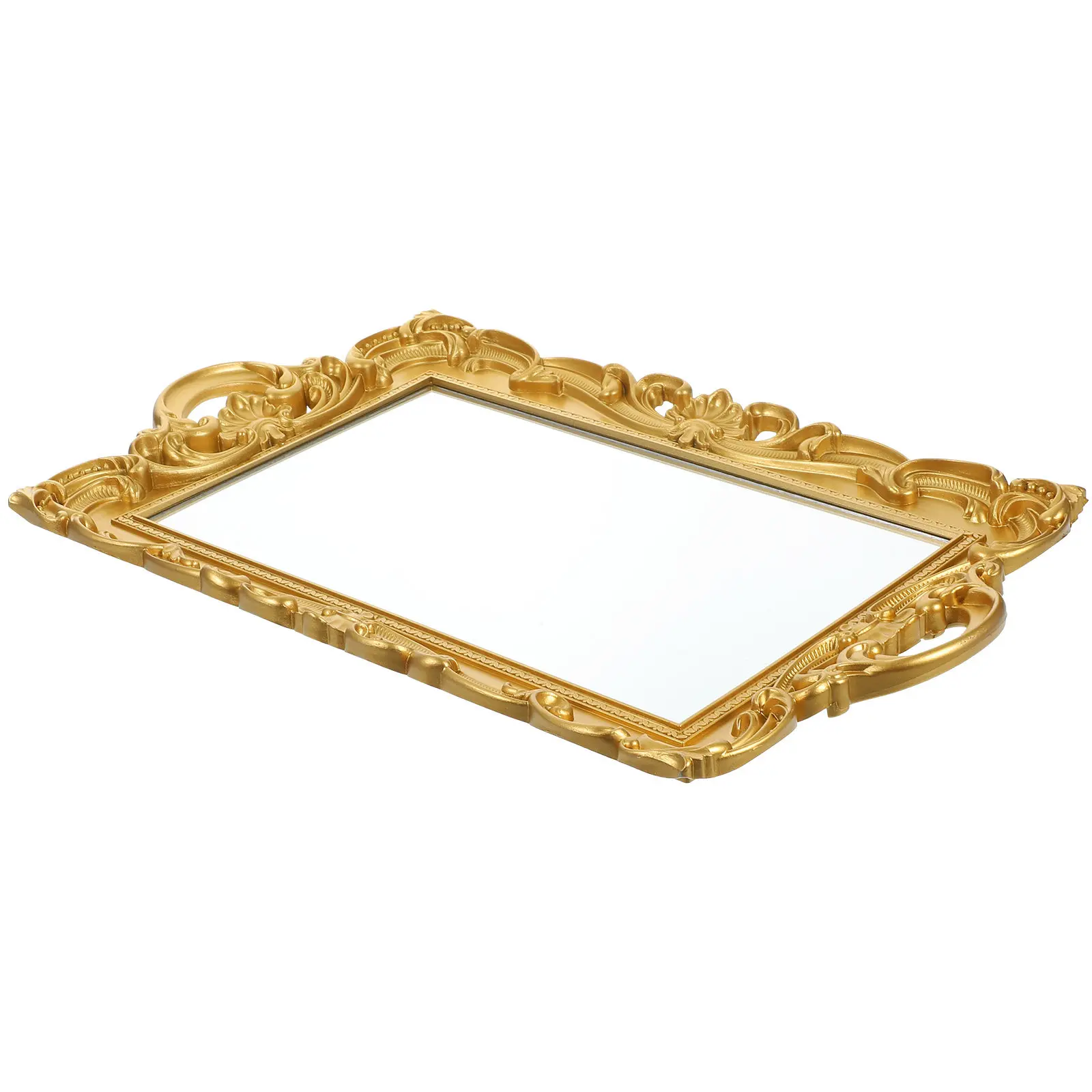 1Pcs Retro European Style Exquisite Mirror Tray Multi-Purpose Decorative Storage Tray for Living Room Toilet Display
1Pcs Retro European Style Exquisite Mirror Tray Multi-Purpose Decorative Storage Tray for Living Room Toilet Display