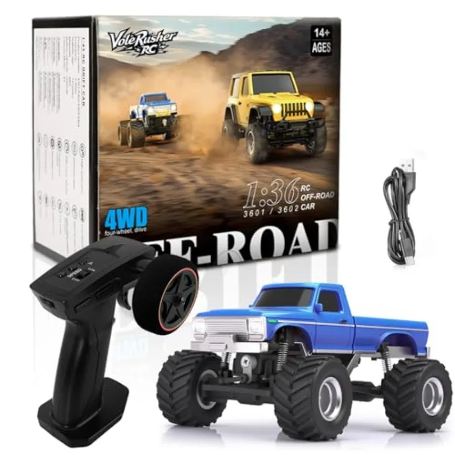4WD Edition 1/36 Scale Mini RC Crawler Car Toys for Age 8-14 Old Birthday Gifts Micro RC Truck 4×4 Small Cars with Off Road Ful
4WD Edition 1/36 Scale Mini RC Crawler Car Toys for Age 8-14 Old Birthday Gifts Micro RC Truck 4×4 Small Cars with Off Road Ful