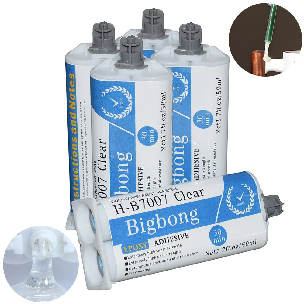 5pcs Epoxy Resin Adhesives Caulk Glue 50ml Structural Adhesives 1:1 Clear AB Glues for Plastic Metal Ceramic Wood Glass Bonding
5pcs Epoxy Resin Adhesives Caulk Glue 50ml Structural Adhesives 1:1 Clear AB Glues for Plastic Metal Ceramic Wood Glass Bonding